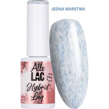 Lak na nehty Hybridní lak ALLELAC 6g LED/UV Gel Polish Blue Denim Fluss Modrá