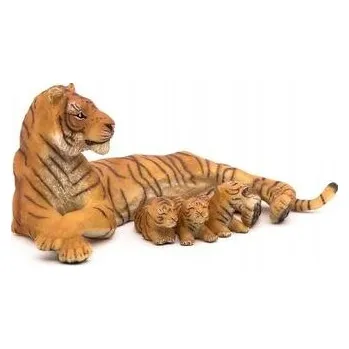 Figurka ZVÍŘATA Tygrice s Mláďaty FIGURKY Hračky Sběratelské ROZVÍJEJÍCÍ