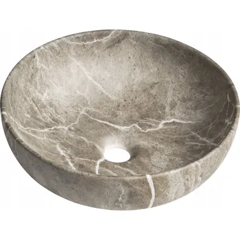 Umyvadlo Umyvadlo na desku kulaté Sapho RONDANE 40 cm hnědé