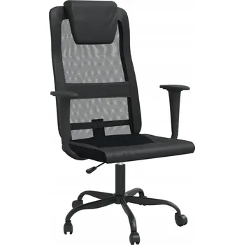Kancelářská židle s prodyšnou síťovinou, černá, 67x68x106-116 cm