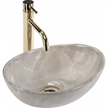 Umyvadlo na desku 35 Rea Sofia Mini Kašmír Imitace Kamene Cashmere