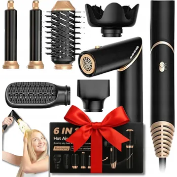 Fén Fén na vlasy 6 v 1 s nástavci pro styling – Ideální dárek