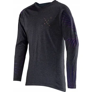 cyklistický dres LEATT CYKLISTICKÝ DRES MTB GRAVITY 2.0 JERSEY PALM GRAFITOVÝ, VELIKOST XL