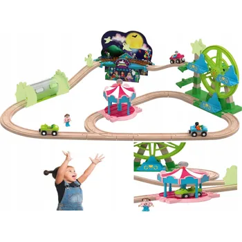 Vláček a vláčkodráha Playtive Strašidelný svítící vláček na Halloween, dráha