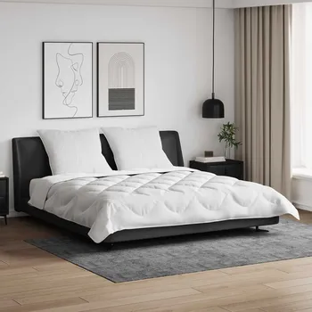 Zahradní lehátko Přikrývka s polštářem 3 pcs Bílá Mikrovlákno Bílá3378185