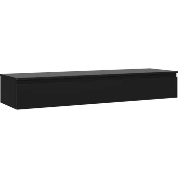 Koupelnový nábytek Mexen Orio koupelnová skříňka pod umyvadlo 160 cm s deskou, 1 zásuvka, černá mat - 91A10-16023-1-BFC71 Koupelnové skříňky