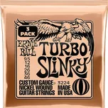 3-balení strun Ernie Ball Turbo Slinky Nickel Wound 9.5-46 (3224)