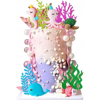 Obraz Ozdoba na dort Mořská Rybičky Ocean Baby Shower