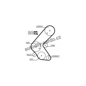 Motor automobilu Sada rozvodového řemene GATES (GT K035563XS) - OPEL