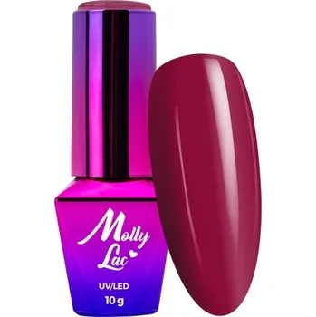 Přípravek na nehty Hybridní lak na nehty MOLLYLAC 10g Hearts & Kisses Coral Č.194
