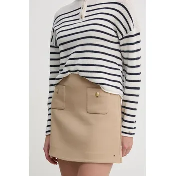 Dámská sukně Sukně Tommy Hilfiger WW0WW44994 béžová 80X, vel. 40