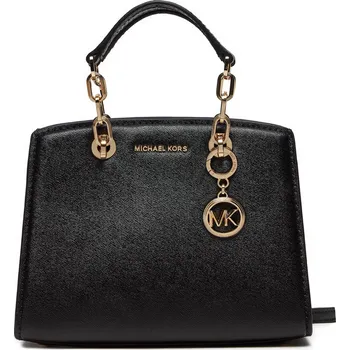Kabelka Kožená kabelka Michael Kors sm Cynthia černá