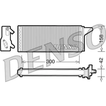 Výměník tepla Výměník tepla, vnitřní vytápění DENSO DRR12001