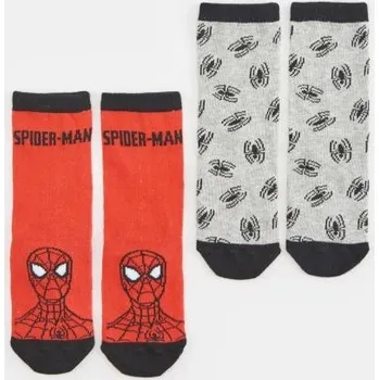 Dětská móda Sinsay - Sada 2 párů ponožek Spider-Man - červená - 7726R-33X - 7726R-33X-R26-1