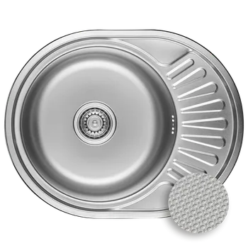 Nerezový dřez Kuchinox Dřez 1 komorový s odkapávačem Normal, nerez - SGN_383T, nerez