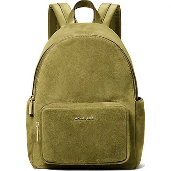 Michael Kors kožený semišový batoh medium světle zelený + doprava zdarma