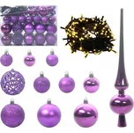 Sada plastových vánočních ozdob a…