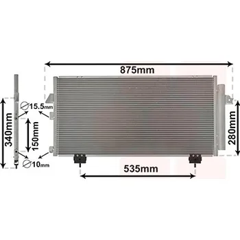 Výparník klimatizace Kondenzátor, klimatizace VAN WEZEL 53005281