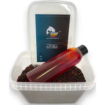 Method Feeder Fans Pellet Mix Set Fluo 2 mm 500 g + Fluo Booster 200 ml - N-butyric Acid