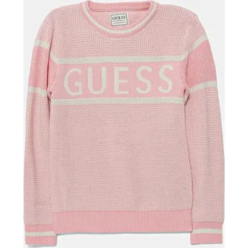 Dívčí svetr Dětský svetr s příměsí vlny Guess K5YR00.Z3OJ0.9BYA růžová 30X, vel. 118-122