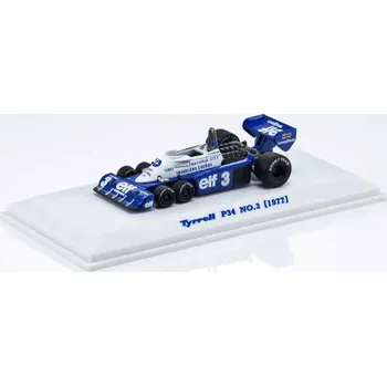 Plastikový model Kyosho 1:64 Die Cast Collection Tyrrell P34 1977 No.3 - expresní doprava