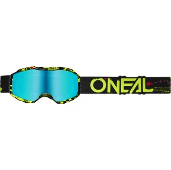 Cyklistická přilba O´Neal dětské brýle B-10 ATTACK Black/Fluo Radium Blue