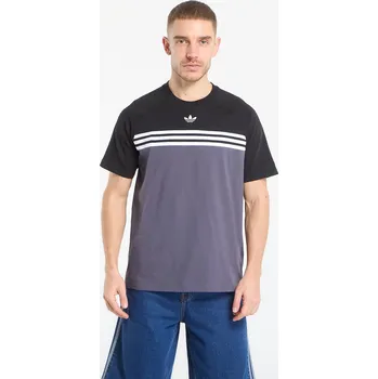 Pánské tričko Tričko adidas Chest Stripes T-Shirt Aurora Onix S