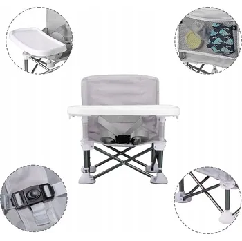 Jídelní židlička SKLÁDACÍ ŽIDLIČKA PRO DĚTI SE STABILNÍ KONSTRUKCÍ A EASY-CLICK SYSTÉMEM