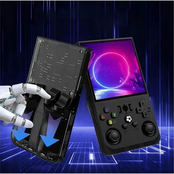 Herní konzole HERNÍ KONZOLE R36 MAX S JOYSTICKEM LINUX RETRO HRY IPS HD DISPLEJ