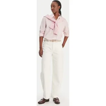 Pánské oblečení Tommy Hilfiger Košile WW0WW48190 Růžová Regular Fit 40