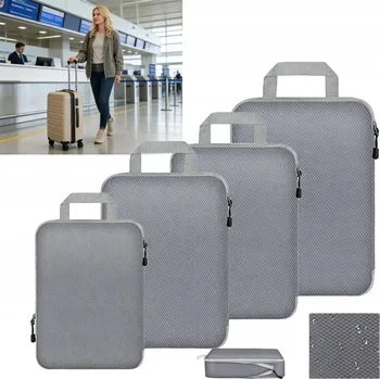 Kompresní organizéry do kufru – cestovní sada pro balení zavazadel