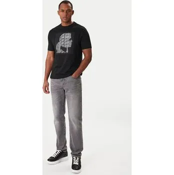 Pánské oblečení KARL LAGERFELD T-Shirt 755075 561252 Černá Regular Fit 3XL