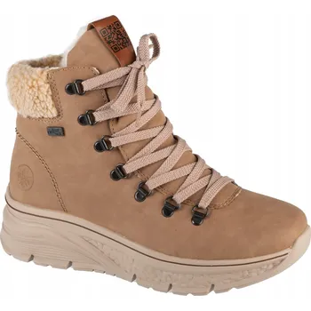 Dámská zimní obuv Rieker dámské kotníkové boty s plochým podpatkem velikost 37
