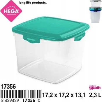 Dóza na potraviny Čtvercová nádoba na potraviny 2,3 l 1 Ks
