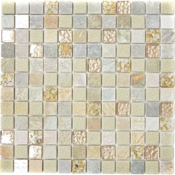 Obklad Mozaika WzorcowniaStudio 30 x 30 cm, odstíny žluté a zlaté