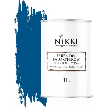 barva na kov Barva pro radiátory Antikorozní Odolná 1L Polomatná Modrá RAL5005 3v1