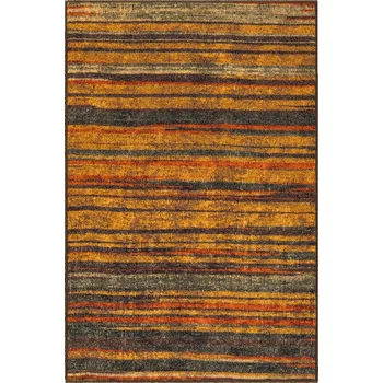 Koberec KOBEREC PROTIKLOUZAVÝ SMYČKOVÝ DO OBÝVACÍHO POKOJE BAREVNÝ S PRUHY FUSION 80x100 cm