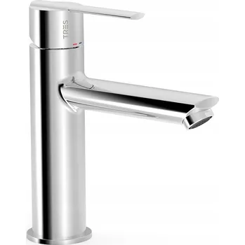 Vodovodní baterie Stojánková umyvadlová baterie Tres stříbrná