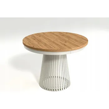 Jídelní stůl Stůl GARDA kulatý Craft Zlatý kašmír 100–180 cm rozkládací moderní