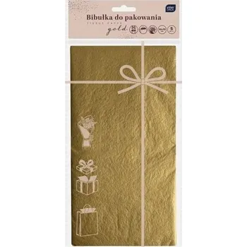 Balící papír BALICÍ PAPÍR 50X70 ZLATÝ INTERDRUK