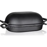 BANQUET pekáč + poklice EXCELLENT 39x26x14cm 3+4l litina ČER