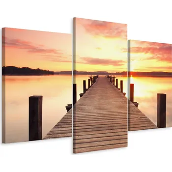 Obraz Obraz TRYPTYK Krajina MOST Příroda 3D 60x40