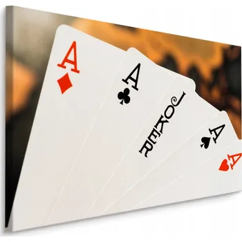 Obraz Nástěnný obraz Karty na poker Hazard Eso 30x20