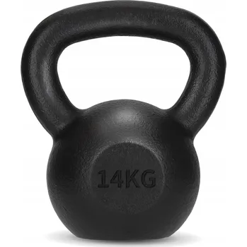 Kettlebell činka litinová ZÁVAŽÍ pro silový TRÉNINK 14 kg 4FIZJO