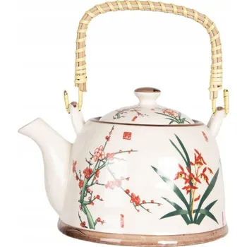 Konvice na čaj Keramická konvice Clayre & Eef 0,8 l béžová