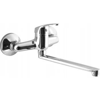 Vodovodní baterie AQUALINE 35 nástěnná baterie, ramínko ploché, chrom (52031)