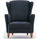 Tmavě šedé křeslo ušák Lola Brejer – Artie ID_1506400