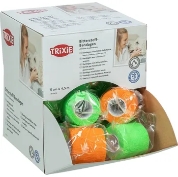 Samodržící bandážová obinadla s hořkou přísadou 5 cm/4,5 m (14x zelen.,13x oranž.) [27 ks]