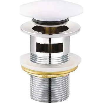 Sifon CERSANIT Keramická zátka KLIK-KLAK k umyvadlům s přepadem 5/4" bílá K99-0184