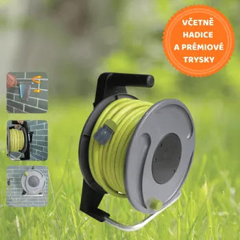 Držák na zahradní hadici Benson naviják s hadicí - Německá kvalita